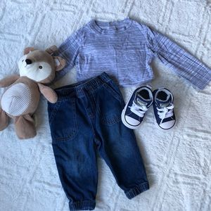 Baby converse with an outfit!